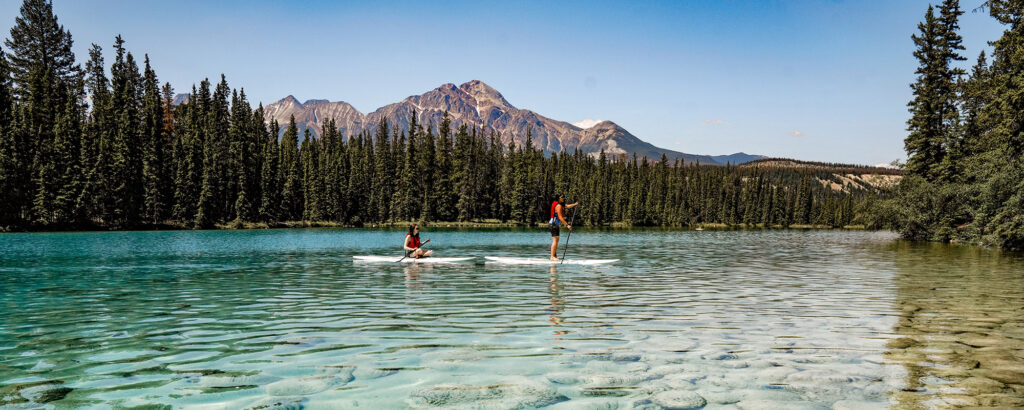 Op het water in Jasper National Park